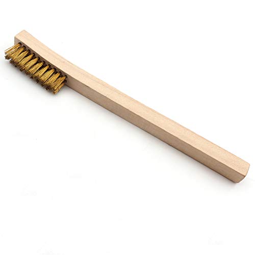 MAXMAN Wire Brush Set 12Pcs, Small Detailing Brushes, for Cleaning Rust - style: Without small top brush