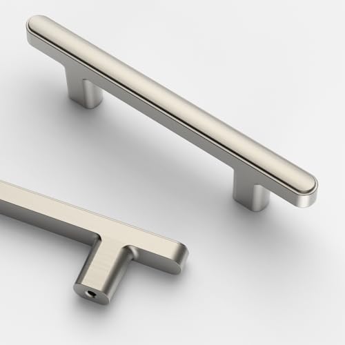 Asidrama 10 Pack 3 Inch(76mm) Brushed Satin Nickel Kitchen Cabinet Handles, Cabinet Pulls Kitchen Cabinet Hardware for Cupboard Drawer Pulls - color: Brushed Satin Nickel, size: 3" Hole Center, style: 10 Pack