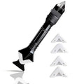 Caulk Remover Tool Set 3 in 1, Silicone Caulking Tool & Sealant Smoothing with 5 Interchangeable Pads, Non-Slip Push-Pull Design – for Bathroom, Kitchen, Tile,bathroom, Window, Sink