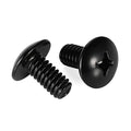 Mellewell #10-24 x 3/4" Truss Head Machine Screws, Full Thread, 18-8 Stainless Steel, Black Finish, Quantity 50 - color: Black, size: #10-24 x 3/4"