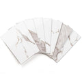 StyloVue 100 Pieces Peel and Stick Backsplash for Kitchen, 3" x 6" PVC Subway Tile 2026 Upgraded White Marble with Gold Accent Backsplash Stick on Tile Elevate Kitchen Fireplace RV - color: White Marble with Gold Accent