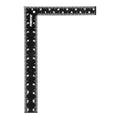 POWERTEC Carpenter Square 8" x 12" - L Square Ruler, Right Angle Square Tool, Woodworking Square for Carpentry, Construction, DIY, 1PK (80035) - style: 8" x 12" Square