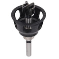 Dowel Jig Kit, Dog Hole Chamfer Reamer Tool, Straight Hole Drill Fixture, for Benches Aluminium Alloy, Metal Deburring Chamfer Burr Removal Tool, Shaping Trimmer