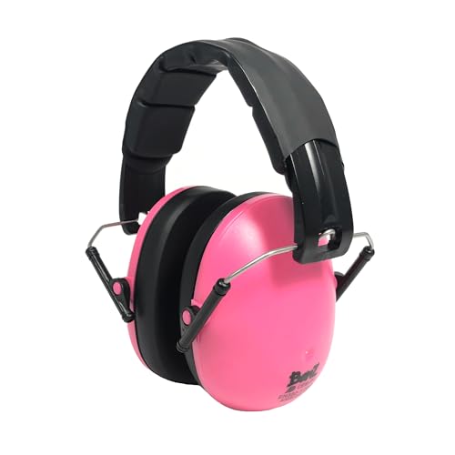 BANZ Kidz Earmuffs 2 Years & Older - Loud Noise Cancelling, Size Adjustable - color: Petal Pink