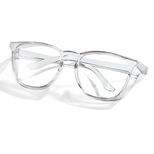 Safety Glasses Goggles for Women Girls Anti Fog Protective Eyewear Glasses - color: 1 Pack: Clear