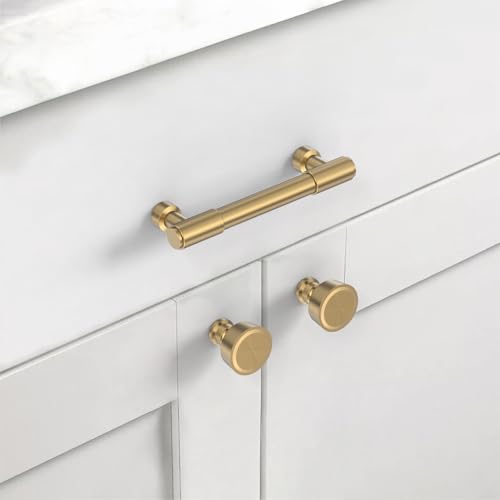 Asidrama Champagne Bronze Kitchen Cabinet Pulls,3.75 Inch,10 Pack - color: Champagne Bronze, size: 3.75" Hole Center