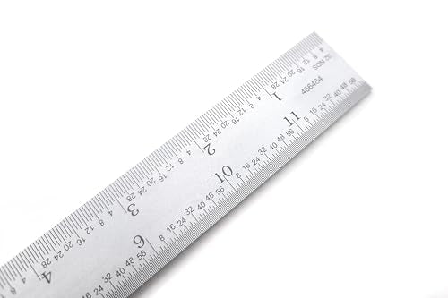 Benchmark Tools Precision 12” 2-Piece Machinist Combination Square Set - 12" Blade, No-Glare Satin Chrome Finish, Integrated Spirit Level, Hardened Steel Scribe, Plastic Case with Foam Inserts
