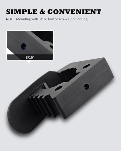 Quick-Release Clamp Mount Rubber Clamp Grip for 1/7'' to 1-3/7'' Diameter Tools and Equipment Used on Off-road vehicle, UTV, ATV, Van, Trucks, Boat & Train- 20 Pack - size: 20 Pack