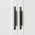 Goldenwarm 10 Pack Black Cabinet Handles, 3-3/4" Hole Center Finger Pulls - color: Black, size: 3-3/4in Hole Centers