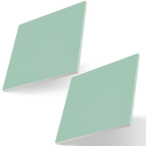 Amylove 2 Pcs 6"x6"x1/2" Drywall Repair Panel for Mend Wall, Green - color: Green, size: 6 x 6 x 1/2 Inch
