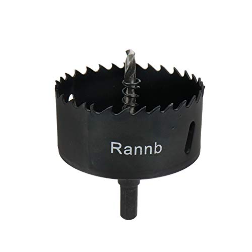 Hole Saw 3-inch Dia for Wood, Plastic, Drywall, Thin Metal - color: black, size: 3"