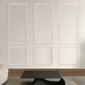 Pre-Cut Peel and Stick Wall Molding Kit Wainscoting Trim- Self Adhesive Premade Accent Panel Chair Rail for Interior Moulding Home Decor Accent Wall Set of 6 pcs - 3 Top 3 Bottom, Ready to Assemble - size: (54×24+24×24),Set of 3