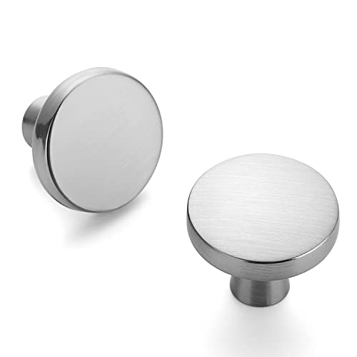 Ravinte Brushed Nickel Drawer Pulls, 1-1/4 Inch Cabinet Knobs,25 Pack - color: Brushed Nickel
