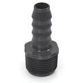 PVC Barbed Hose Connector -1/2 Inch Barbed Insert x 3/4 Inch Male NPT Threaded PVC Reducing Adapter, Sch 40-Garden Hose Fittings - Barbed Connector Hose Adapter Fitting For Water Hose - size: 1/2" Barbed Insert x 3/4" MNPT, style: Adapter