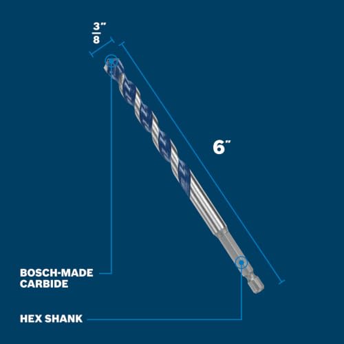 BLUE XTREME HAMMER DRILL BIT 1/4"X6"