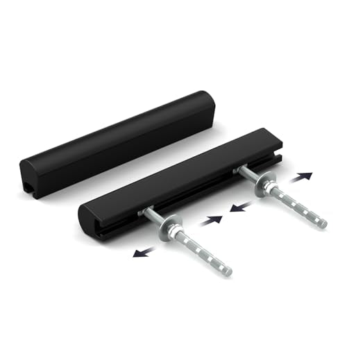 Goldenwarm 10 Pack 1-4" Black Adjustable Cabinet Drawer Pulls for Kitchen - color: Black, size: 1 in to 4 in (25-102 mm)