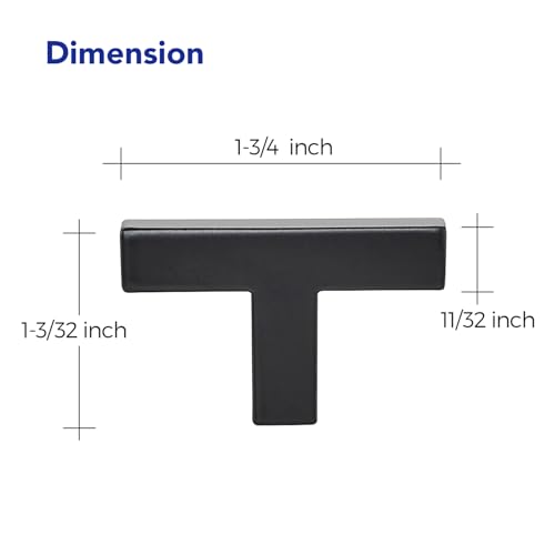 Ravinte Matte Black Cabinet Handles Solid Cabinet Pulls Single Hole, 5 Pack | Zinc Alloy, Slim Square Bar Grip, Smooth Drawer Pull Feel, Kitchen Cabinet Update, For Cupboards, Dressers, Drawers, Hardware - color: Black, size: Single Hole