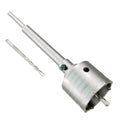 2-1/2" Concrete Hole Saw, Tungsten Steel Core Bit for Cinder Block, Brick, Rock, Plank Walls for Pipes or mini Split Lines, with SDS Plus Shank and 2 Center Positioning Drill Bits. - size: 2-1/2"