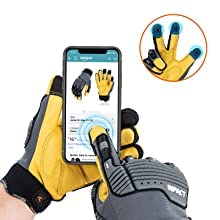 Vgo...…1Pair Leather Heavy Duty Work Gloves,Mechanics Gloves,Impact Resistant, Anti-Vibration, Water-repellent (CA7725) - color: 1 Pair - Gray Yellow, size: Medium (Pack of 1)