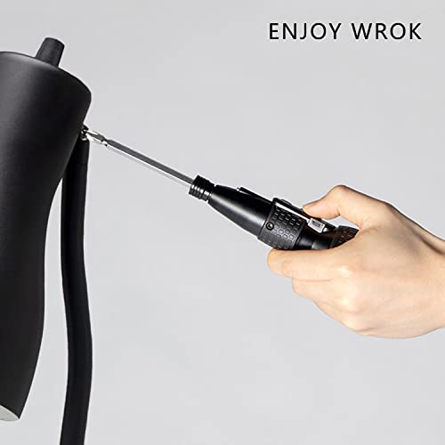 3.6V Cordless Electric Screwdriver USB-C Rechargeable LED Kit BLK - color: Black