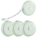 4 Pack Soft Retractable Measuring Tape,60-Inch 150cm,The Cold Green Double Scale Measurement Tape,for Body Measuring Sewing Tailor Cloth Knitting Home Craft Measurements - color: 4 Pack (The cold green)