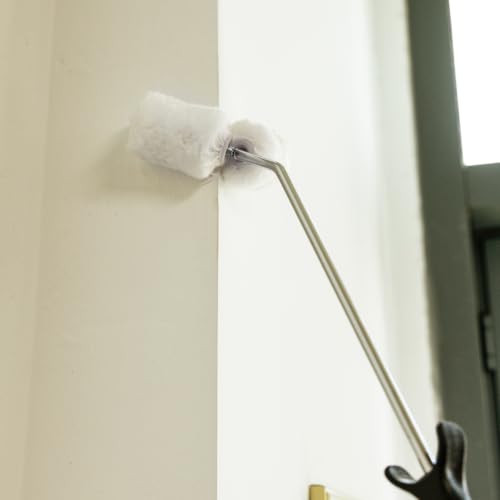 HAUTMEC Mini Paint Roller Kit, Small Paint Roller Covers with Ergonomic Handle and Durable Frame, ideal for Tight Corners, Pipes, Fences, Furniture, and Walls 0033