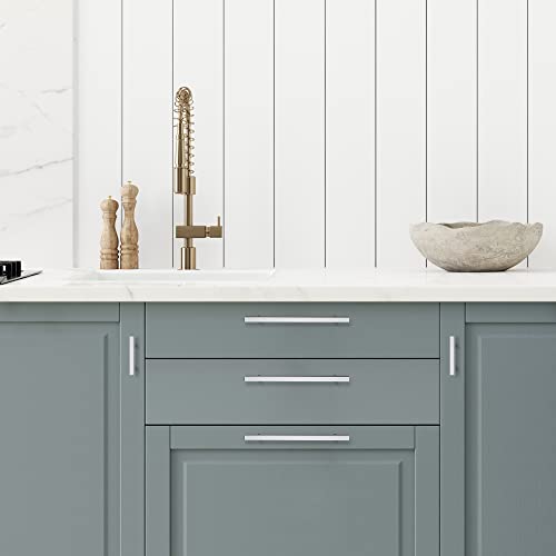 Ravinte Square Cabinet Handles, 15 Pack, 7.5" Hole Centers, Brushed Nickel - color: Brushed Nickel, size: 7.5 inch hole center