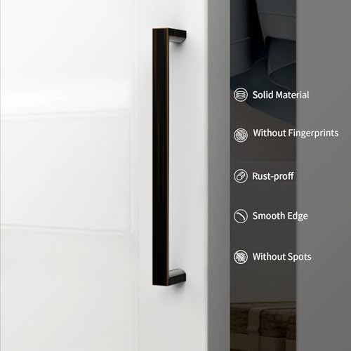 10 Pack 3 Inch Oil Rubbed Bronze Cabinet Pulls, Kitchen Hardware | Heavy-Duty Solid Zinc, Easy to Install, Good Scratch Resistance, Durability, Kitchen Cabinet Pulls for Drawers Dressers - color: Oil Rubbed Bronze, size: 3"/76MM Hole Center, style: 10 Pac