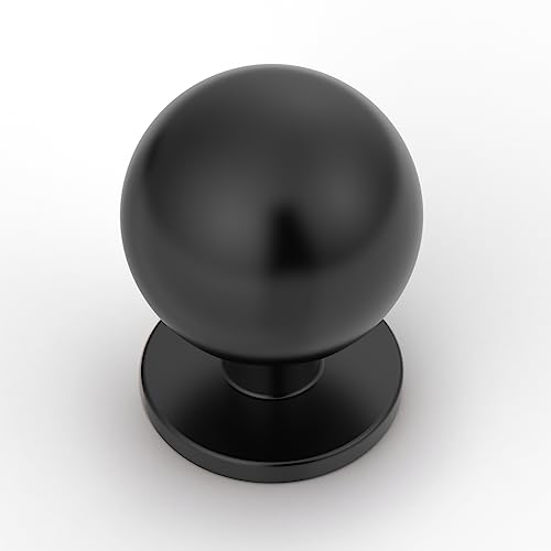 Asidrama 10 Pack Matte Black Kitchen Cabinet Knobs, Cabinet Knobs Kitchen Cabinet Hardware for Cupboard Drawer Knobs Dresser Knobs - color: Matte Black, style: 10 Pack
