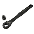 KLEIN TOOLS 65408ADP KNECT (M) Pass Through Ratchet and 3/8-Inch Socket Adapter Set, 90-Tooth Wrench for Extended Threaded Rods, Compact and Comfortable Grip, Traditional Socket Compatibility - size: (M) 3/8-Inch
