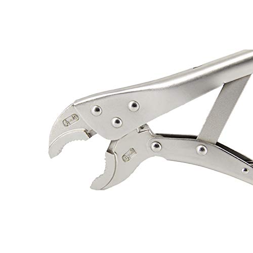 12-inch Heavy Duty Locking Pliers, Chrome Vanadium Steel, Curved Jaw Locking Pliers
