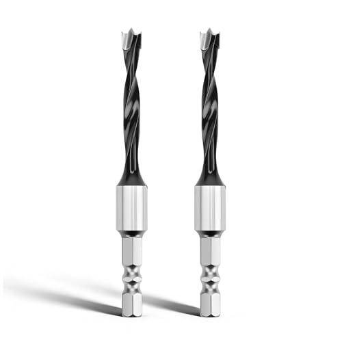 2-Pack 1/4 Inch Forstner Drill Bit Carbide Tipped Woodworking Hinge Cutter - size: 1/4 in