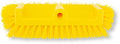 SPARTA Multi-Level Tile Scrub Brush 12" Wide Brush Head, Heavy-Duty Tile Cleaning Brush with End Bristles for Commercial Tiles, Tubs and Floor, Plastic, 12 Inches, Yellow - color: Yellow