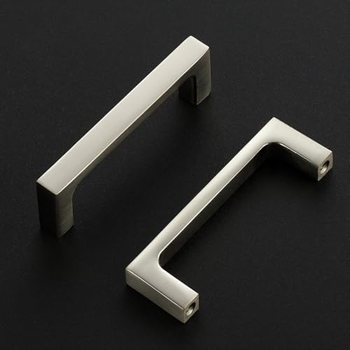 Ravinte Brushed Nickel Kitchen Cabinet Solid Handles,3 Inch,5 Pack - color: Brushed Nickel, size: 3 Inches Hole Center