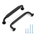 HOME EDIT Matte Black Solid Cabinet Handles & Pulls 3-3/4 Inch 10 Pack - color: Matte Black, size: 3-3/4 inches Hole Center