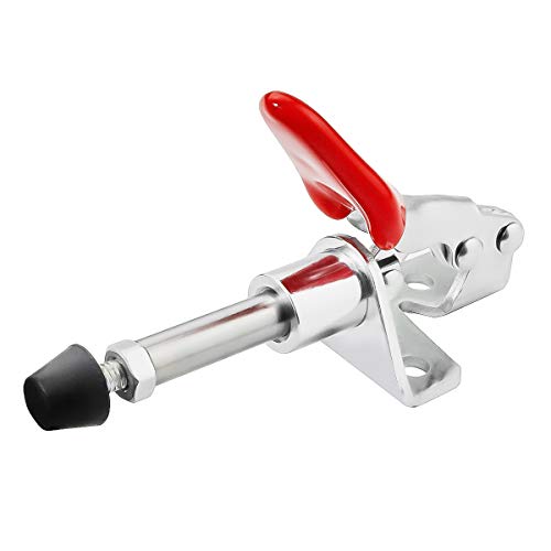 Toggle Clamp KangTeer 4pcs Capacity 45Kg/99Lbs 16mm Plunger Stroke Antislip Push Pull Toggle Clamp 301AM 4 Piece - style: 301AM, 4PK