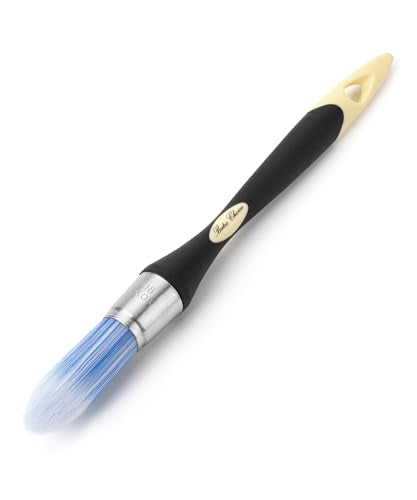 Bates- Trim Brush, 0.75 Inch, Edge Painting Tool, Trim Paint Brushes, Trimmer Edger, Trim Brush - color: Black-cream, size: 0.75 inch, 1 Pack