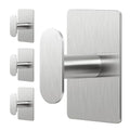 pickpiff Adhesive Towel Hooks: 20LB Extra Strong Wall Hanger, Silver 4 Pack - color: Silver, size: 4 Pack