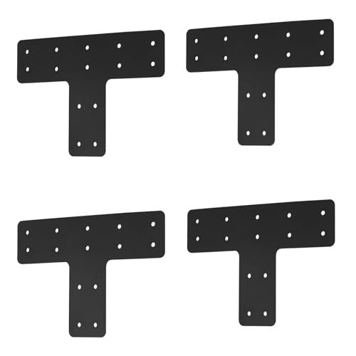 T Post Bracket 4pcs,12"x8" Flat Mending Plate,T Shape Brackets - style: T-shape(12X8X3)
