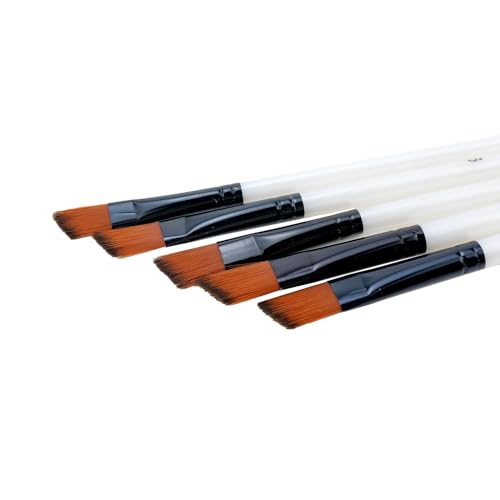Antrader Angular Paint Brushes for Acrylic Painting,12Pcs