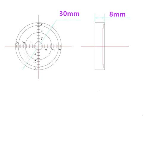 High Precision Horizontal Bubble Cardan Level Horizontal Bead Leveler Round Bubble Spirit Level Diameter 30mm (Green) (30X8mm（With no magnetic）) - size: 30*8mm（With no magnetic）