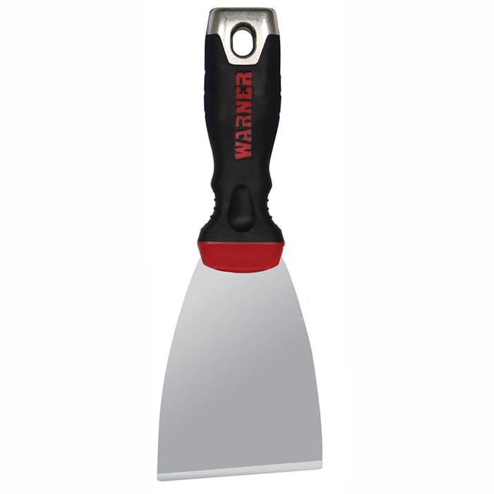 3" Warner 90175 ProGrip Stiff Chiseled Scraper with Hammer Cap - size: 3 Inch, style: Stiff Putty Knife with Hammer Cap