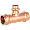 (WDAISY 10 Pack) Industrial-Grade 3/4" × 3/4" × 1/2" Copper Press Fit Tee – Press Fitting, Heavy-Duty Copper Tee, LBP Design, Press Fitting for Copper Tube, Plumbing Connector, Pipe Repair - size: 3/4" × 1/2" × 3/4" copper reducing press tee-10P