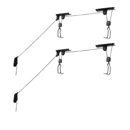 RAD Sportz Bicycle Hoist 2-Pack Quality Garage Storage Bike Lift with 100 lb Capacity Even Works as Ladder Lift Premium Quality - size: 2-Pack