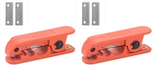 iCrimp ICP-240 Cable Stripper for AWG 12 to 4/0 Round Cables, Radial Wire Stripper with 2 Extra Blades (Pack of 2) - size: 3.9 x 1.2 inch (Pack of 2)