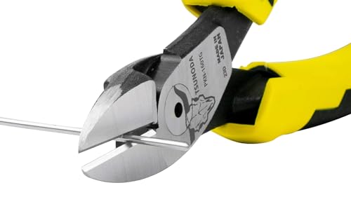 Tsunoda PKN-160TG, High-Leverage Heavy Duty Diagonal Cutters 6-inches (160mm) - size: 6-inches Elastomer Handle