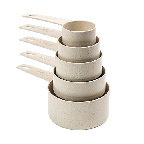 Beille Cream Wheat Straw 10PC Measuring Cups Spoons Set