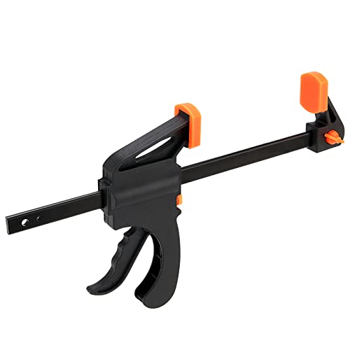 PINGEUI 4 Packs 8 Inches Quick Grip Clamps, Adjustable Wood Clamps, Light Duty Bar Clamps for Woodworking, Furniture Assembling, Manufacturing, 150 lbs Max Clamping Force