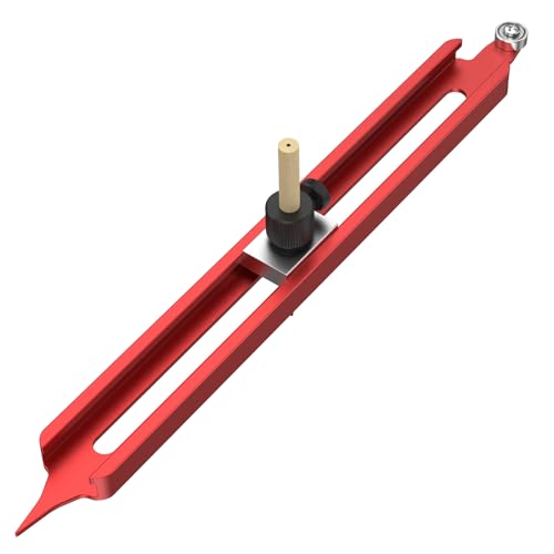 Contour Gauge Scribe Tool, Precise Profile Scribing Ruler with Adjustable Pencil Holder, Aluminum Alloy Woodworking Edge Corner Measuring Profile Duplicator Contour Gauge for Tiles Carpenter