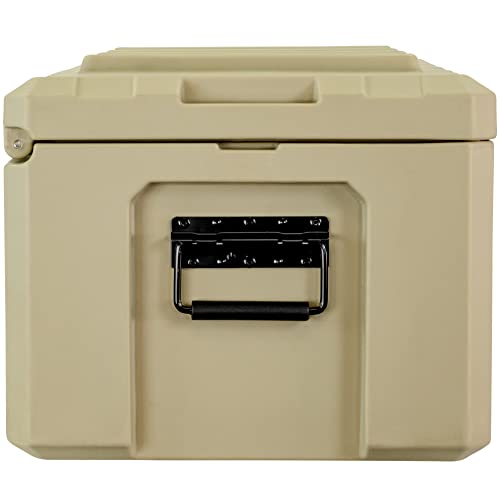 Eylar SRC-50 Crossover 26 Inch Cargo Case, Equipment Hard Case, Roto Molded, Stackable with Pad-Lock Hasp, TSA Standard, IPX4 Rated, Waterproof Crushproof, Truck & Roof Rack Storage (Tan) - style: Tan